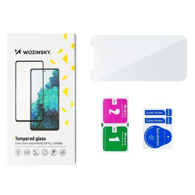 5. Wozinsky Full Glue Moto G51 Vollbild-Hartglas mit schwarzem Rahmen