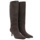 4. Damen-Lederstiefel mit hohem Absatz, gefüttert, braun, Big Star UU274497