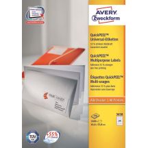 Avery 3658Z Selbstklebende Etiketten Rechteckig Weiß 2400 Stück.