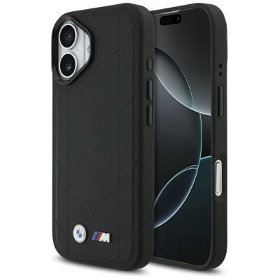 BMW M Quilted Logo MagSafe Case für iPhone 17 – Schwarz