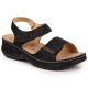 13. eVento W EVE223D schwarze Keilsandalen 