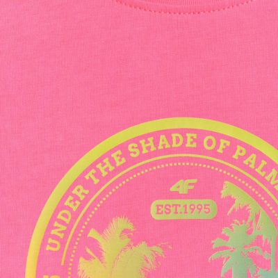 5. Damen-T-Shirt 4F F2718 Fuchsia 4FWSS26TTSHF2718 55S