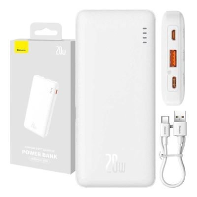 4. BASEUS POWERBANK AIRPOW 10000MAH 20W (WEISS)