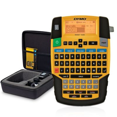 4. DYMO RHINO 4200 Universal-Etikettiergerät mit QWERTZ-Tastatur