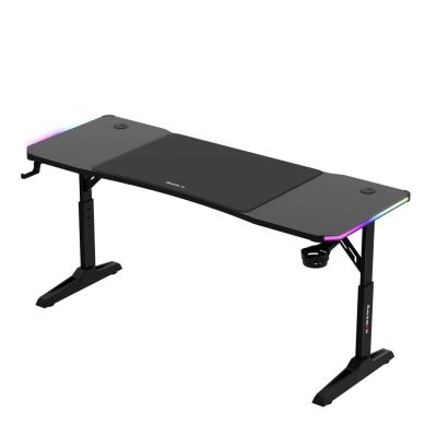 3. Huzaro Hero 4.6 RGB Schwarzer Gaming-Schreibtisch