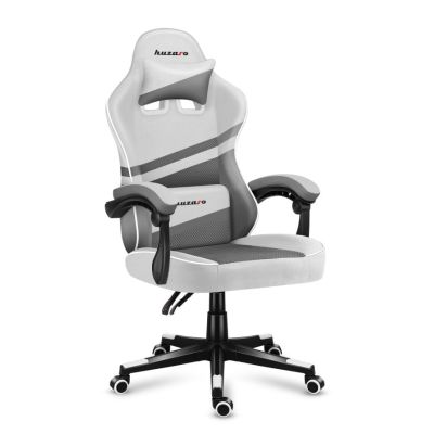 11. Huzaro Force 4.4 Grauer Mesh-Gaming-Stuhl