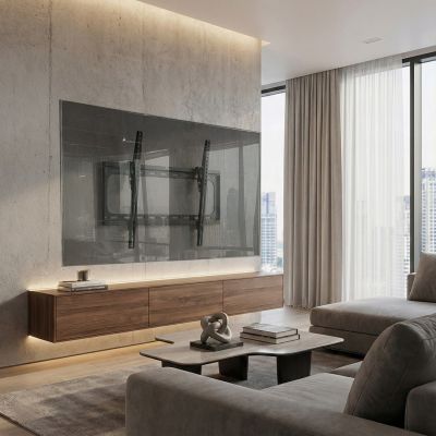 12. Maclean MC-605 TV-Wandhalterung (Wandmontage, neigbar - 70"; max. 35 kg)