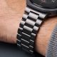 6. Tech-Protect Edelstahlarmband für Samsung Galaxy Watch 40/44/46 mm – Schwarz