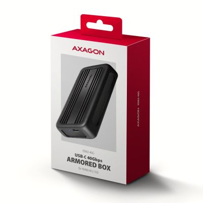 10. Axagon EEM2-40G Festplattengehäuse SSD-Gehäuse Schwarz M.2