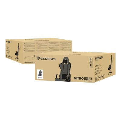 10. GENESIS NITRO 550 G2 GRAUER GAMING-STUHL