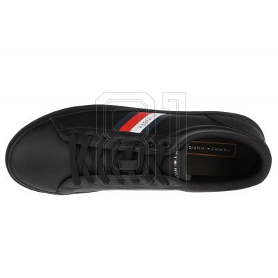 7. Tommy Hilfiger Essential Leather Vulc Stripes M Schuhe FM0FM03722-BDS