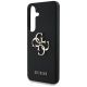 6. Guess Grained Big 4G Logo Small Classic Logo Hülle für Samsung Galaxy S25 Plus schwarz
