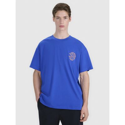 5. Übergroßes bedrucktes Herren-T-Shirt 4F 4FWSS25TTSHM1979-36S