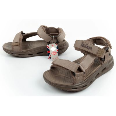 8. Lee Cooper Herrenschuhe mit Klettverschluss, hellgrüne Strandsandalen für den Sommer