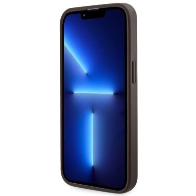 5. Guess GUHMP13XP4RPSW iPhone 13 Pro Max 6,7" braun/braunes Hardcase 4G bedruckte Streifen MagSafe