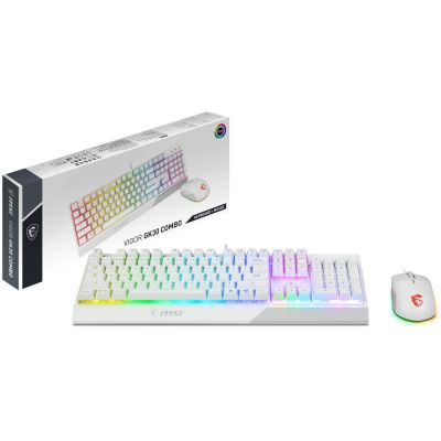 5. MSI VIGOR GK30 COMBO Weißes Tastatur- + Maus-Set