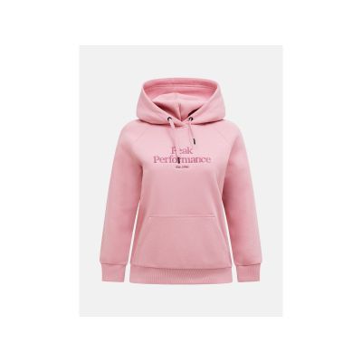 PEAK PERFORMANCE W Original Hood Pink Damen-Sweatshirt
