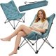 4. REDCLIFFS HIGH DELUXE CAMPINGSTUHL MIT KISSEN BLAU