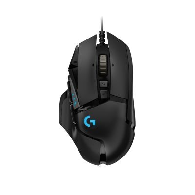 14. Logitech G502 Gaming HERO EU Maus 910-005471 (optisch; 16000 DPI; schwarz)