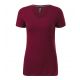 2. Malfini Action V-Ausschnitt T-Shirt W MLI-70186 Granatrot