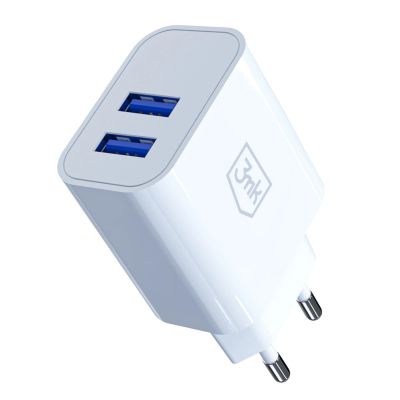 2. 3mk FlowPower 10W 2,4A 2A Wandladegerät – Weiß