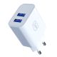 2. 3mk FlowPower 10W 2,4A 2A Wandladegerät – Weiß