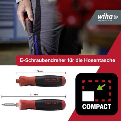 2. WIHA Elektroschrauber 1/4" Geschwindigkeit PocketDrive 31 Bits