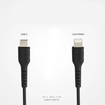 4. SBS TECABLELIGTC1K USB-C – Lightning Kabel 1 m – Schwarz