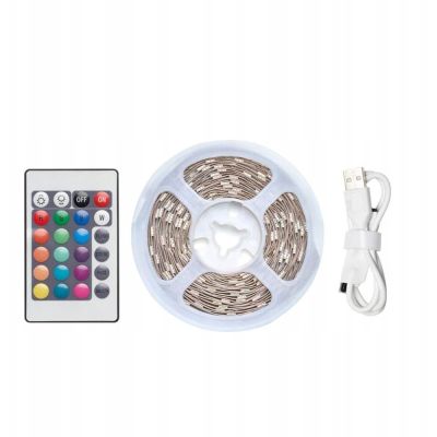 8. Vention RGB FPC LED-Lichtleiste mit IR-Fernbedienung, USB 5V-Netzteil, 2 m