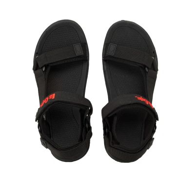 5. Lee Cooper Herrenschuhe mit Klettverschluss für sommerliche Strandsandalen, leicht, schwarz