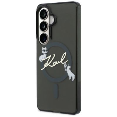 2. Karl Lagerfeld IML KC Script MagSafe Hülle für Samsung Galaxy S26 Plus - Schwarz