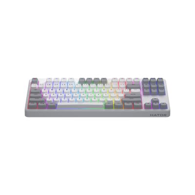 2. HATOR Rockfall 3 TKL Kabellose Tastatur Universal USB + RF + Bluetooth QWERTZ Englisch Weiß