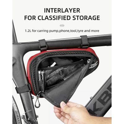 2. Rockbros B75 Rahmentasche rot