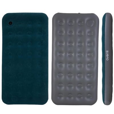 2. Beflockte Matratze für 1 Person mit integrierter Fußpumpe 191x99x22cm 24679