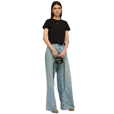 5. Puma ESS Script Tee Damen-T-Shirt Schwarz 691760 01