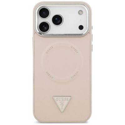 3. Guess Triangle Logo MagSafe Hülle für iPhone 18 Pro Max / 17 Pro Max – Rosa