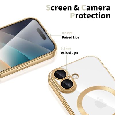 3. Tech-Protect MagFlex MagSafe Case für iPhone 17 - Transparent Gold