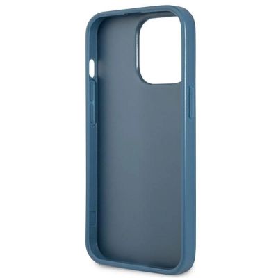7. Guess 4G Triangle Logo Cardslot Hülle für iPhone 13 Pro / 13 – Blau
