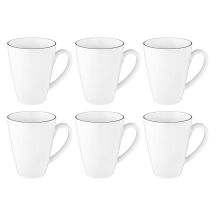 6er-Set Henkelbecher 350 ml SELTMANN LIDO BLACK LINE