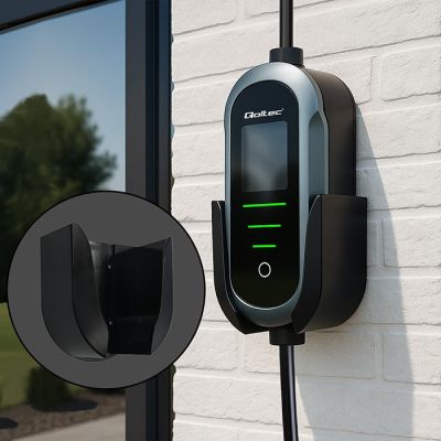 6. Qoltec Mobile Ladestation für Elektrofahrzeuge und Hybridfahrzeuge mit 2-in-1-Ladestromregelung Typ 2 | 22 kW | 400 V | CEE 32 A | WLAN | TUYA | SMART LIFE | LCD | Tragbar | Wallbox | 7 m
