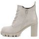 2. Cremefarbene Damen-Ankle-Boots mit Blockabsatz, Modell M.Daszyński SA218-8