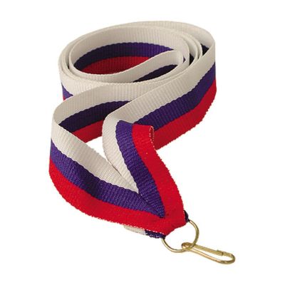7. 11 mm breites Band – weiß, blau und rot