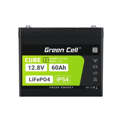 26. GREEN CELL LIFEPO4 CUBE-AKKU 60AH 12V/12,8V 768Wh LFPGC12V60AH