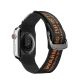 2. Dux Ducis Strap (Outdoor-Version) Apple Watch Ultra Strap, SE, 9, 8, 7, 6, 5, 4, 3, 2, 1 (49, 45, 44, 42 mm) Nylonband-Armband Schwarz und Orange