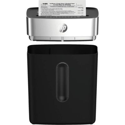 6. HP ONESHRED 8CC Aktenvernichter, Zerkleinert, P-4, 8 Blatt, 15 l, Schwarz