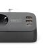 26. Digitus 3-fach-Steckdosenleiste fürs Büro mit 2 USB-A- und 1 USB-C-Anschluss, Schwarz