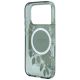 6. Guess IML Flowers Pearl Strap MagSafe Hülle für iPhone 18 Pro Max / 17 Pro Max – grün