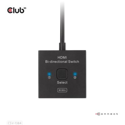 4. CLUB3D CSV-1384 KVM-Switch Schwarz
