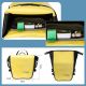 2. Rockbros AS-003-1Y wasserdichte Fahrradtasche mit Schultergurt, Vorder-/Hinterradbefestigung, 10–14 l – gelb