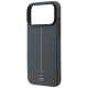 6. Mercedes Leder-Halbhülle mit ikonischer Linie und MagSafe-Design für iPhone 18 Pro Max / 17 Pro Max – Dunkelgrau